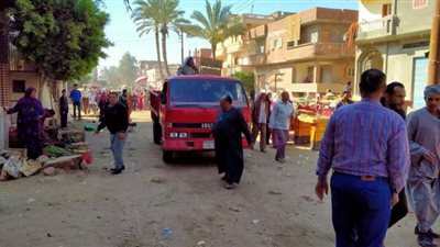 فض تجمعات سوق قرية سمخراط الرحمانية في البحيرة