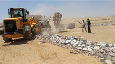 إزالة ٩٠ ألف متر تعديات على أملاك الدولة فى أسوان l صور