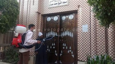فرق تطهير وتعقيم شوارع ومنازل قرية القصر بقنا بعد إصابة 