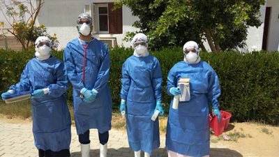 أول صور من داخل مضيفة جامعة أسوان بعد تحويلها لعزل مصابى كورونا