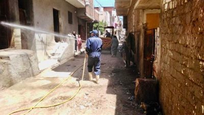 محافظ كفر الشيخ يتابع أعمال التطهير والتعقيم الوقائي | صور