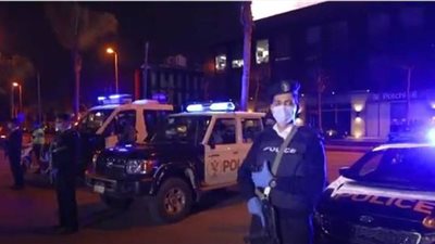 اليوم الـ22.. انتشار أمنى في الشوارع والطرق الرئيسية لفرض حظر التجوال