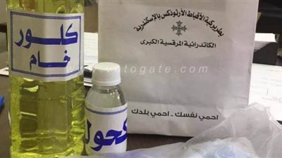 الكنيسة المرقسية توزع ١٠٠٠ شنطة مواد مطهرة بالإسكندرية| صور