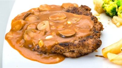 طريقة عمل ستيك بصوص المشروم