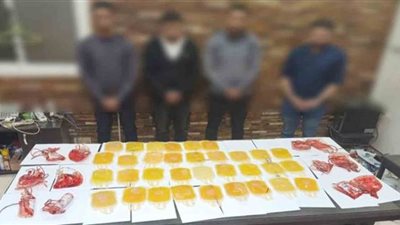 ضبط تشكيل عصابي للاستيلاء على أكياس الدم والبلازما وبيعها في السوق السوداء بالمنوفية
