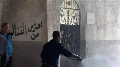 أحياء الإسكندرية تواصل تعقيم وتطهير المنشآت الحيوية | صور