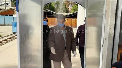 طلاب هندسة جنوب الوادي يصممون بوابة تعقيم إلكترونية | صور