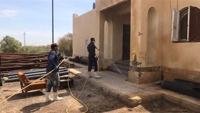 تطهير منطقة آثار أبومينا بالإسكندرية في يوم التراث العالمي | صور