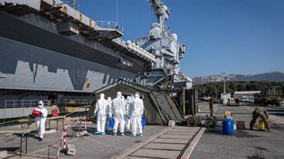 ارتفاع عدد إصابات كورونا على الحاملة الفرنسية 