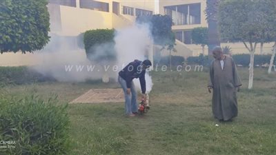 تطهير مجلس مدينة الباجور بالكلور الخام | صور