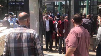 تركيب ممرات تعقيم ذاتي بالبرلمان استعدادا لجلستي الثلاثاء والأربعاء | صور