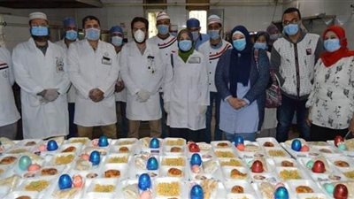 بالبيض الملون والهدايا.. مستشفى الأطفال يحتفل مع المرضي بشم النسيم بالمنصورة | صور