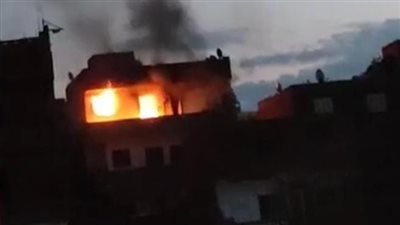 إخماد حريق نشب داخل شقة سكنية فى المنيب