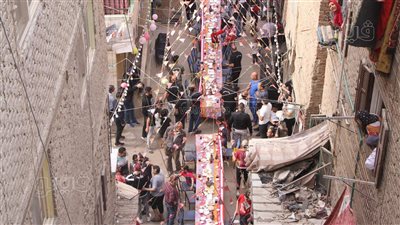 3000 شخص يفطرون في عزبة حمادة.. أكبر إفطار جماعي بمنطقة المطرية | فيديو وصور