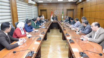 محافظ الدقهلية يناقش 12 ملفا مع التنفيذيين 