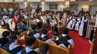 الأنبا أرساني يفتتح قاعة كنيسة 