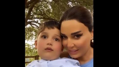 سيرين عبد النور تحتفل مع أسرتها بعيد الفصح | فيديو