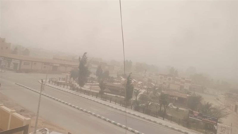 عاصفة ترابية في الوادي