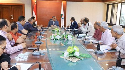 محافظ سوهاج يناقش الموقف التنفيذي لتطوير ورفع كفاءة مدخل المحافظة الشرقي 