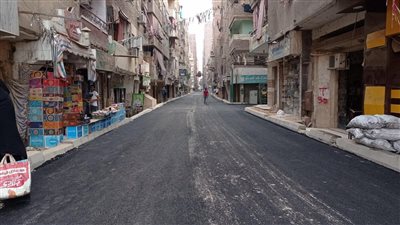 رصف الشوارع المحيطة بمستشفى أم المصريين | فيديو