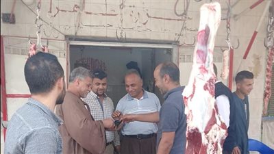 حملة على محال الجزارة والبقالة والمخابز ببني سويف