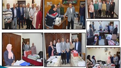 محافظ الشرقية يوزع كحك العيد على العاملين بالديوان العام| صور