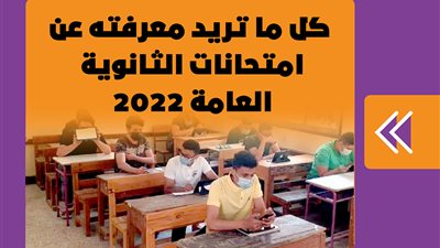 كل ما تريد معرفته عن امتحانات الثانوية العامة 2022 | إنفوجراف 