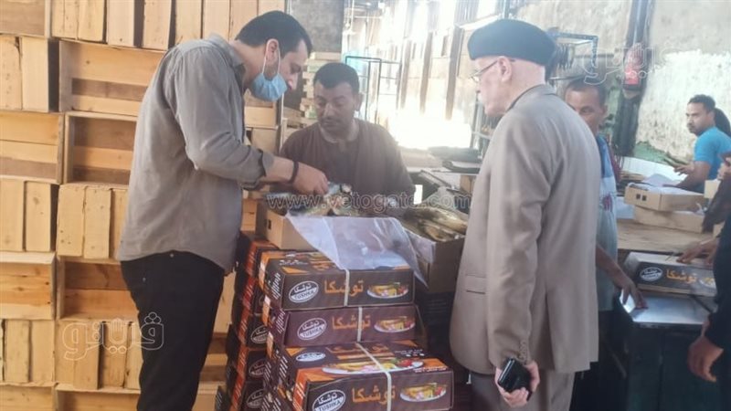 ضبط 2.5 طن لحوم وأسماك