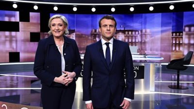 ماكرون يتهم لوبان بالتبعية لموسكو والحصول على قرض بـ9 ملايين يورو | فيديو