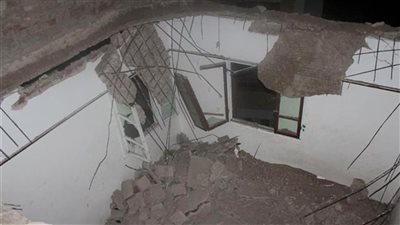 انهيار سقف حجرة بمنزل بشبرا الخيمة