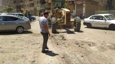 رفع المخلفات وتراكمات الأتربة من مركز أوسيم بالجيزة|صور