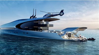  سعره 90 مليون دولار.. يخت فاخر يشبه السكين