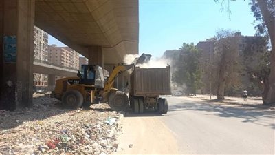 رفع 320 طن مخلفات أسفل كوبري ترعة المريوطية فيصل | صور