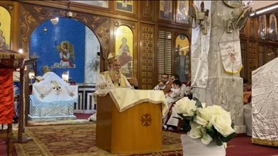 شاهد.. قداس القيامة بكاتدرائية العذراء مريم والملاك ميخائيل بالمنصورة