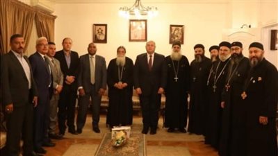 نائب محافظ الجيزة يزور مطرانية ٦ أكتوبر وأوسيم للتهنئه بعيد القيامة المجيد | صور