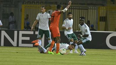 المصري يتأخر بهدف أمام نهضة بركان المغربي بالشوط الأول بالكونفدرالية