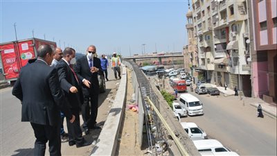 محافظ القليوبية يتفقد أعمال تطوير كوبري عرابي بحي غرب شبرا الخيمة