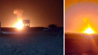 انفجار ضخم يستهدف خط أنبوب غاز في شبوة اليمنية