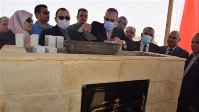 محافظ شمال سيناء يضع حجر الأساس لعماير الريسة بالعريش | صور