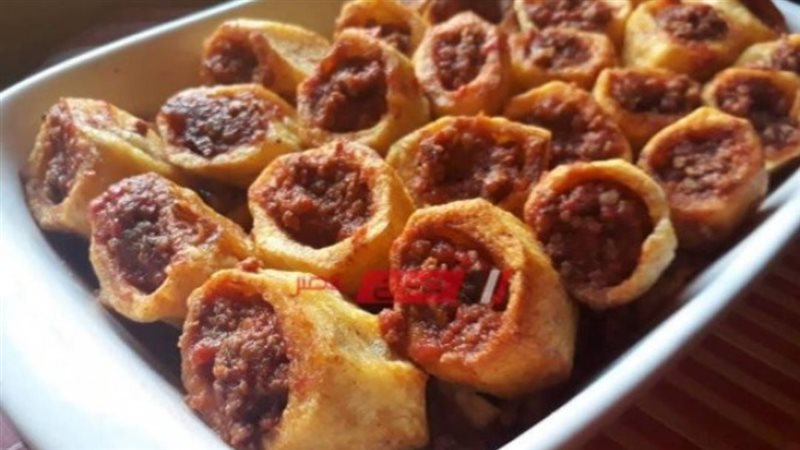 بطاطس محشية لحمة