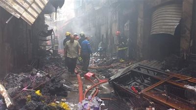 تفحم عامل فى حريق نشب داخل مصنع انتريهات بالتجمع الخامس