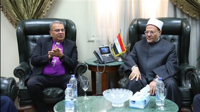 مفتي الجمهورية يستقبل وفدا رفيع المستوى من رئاسة الإنجيلية للتهنئة بعيد الفطر