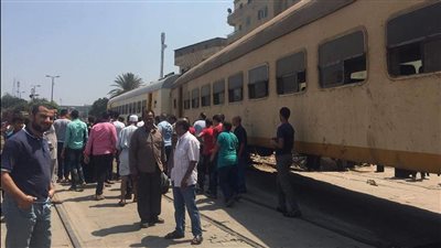 مصرع شخص صدمه قطار خلف ورش كوم أبوراضي ببني سويف