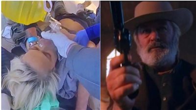 لحظة مصرع مديرة تصوير فيلم أليك بالدوين بعد إطلاق رصاص مسدسه عليها | فيديو