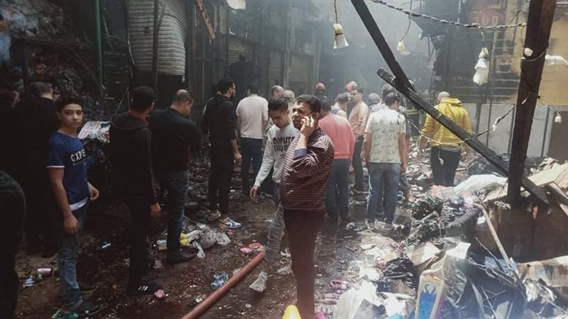 حريق بالاسكندريه