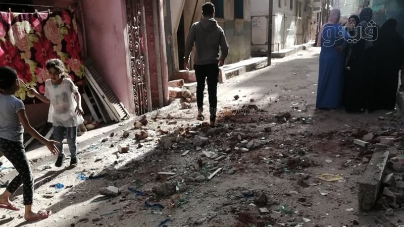 انهيار شرفة عقار