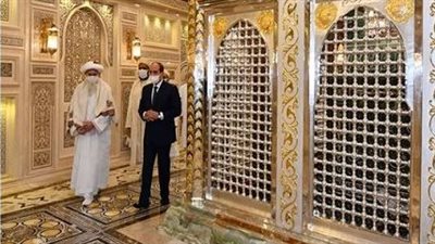  18 صورة ترصد افتتاح السيسي وسلطان البهرة أعمال تجديد مسجد سيدنا الحسين
