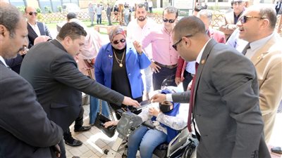 افتتاح أول ساحة رياضية لذوي الاحتياجات الخاصة بجامعة المنصورة| صور 