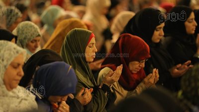 الجامع الأزهر كامل العدد بصلاة التراويح في ليلة 27 رمضان | صور