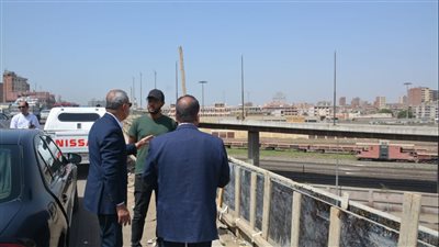 محافظ القليوبية يتفقد أعمال تطوير كوبري أحمد عرابي بشبرا الخيمة